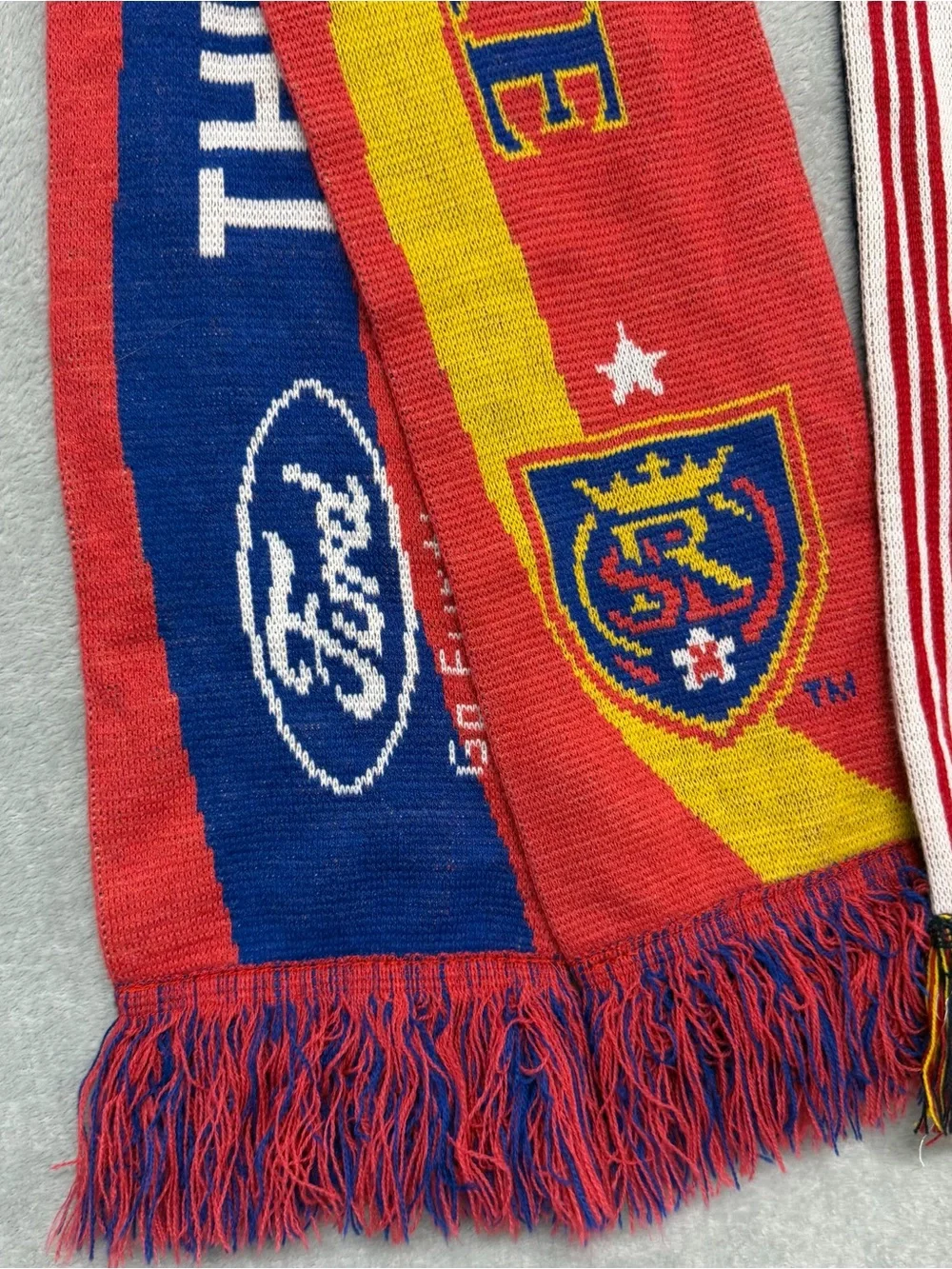 2 Pack Real Salt Lake MLS Adidas Unisex Scarf Soccer Football Futbol Utah Fringe